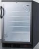 Summit® Commercial Series 5.5 Cu. Ft. Stainless Steel Beverage Center-1