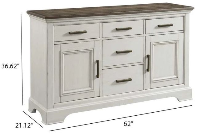 Intercon Drake French Oak/Rustic Gray Sideboard-2