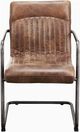 Moe's Home Collection Ansel 2-Piece Light Brown Leather Dining Arm Chair Set-1
