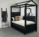 Progressice Furniture Black Full Size Canopy Bed and Dresser PLUS FREE Nightstand-1