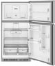 Whirlpool® 33" 21.3 Cu. Ft. Fingerprint Resistant Stainless Steel Top Freezer Refrigerator with Total Coverage Cooling-1