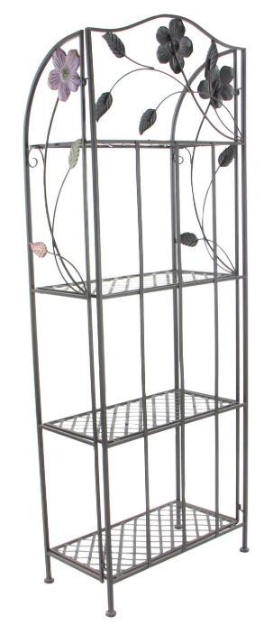 Deco Marche Black Tall Folding Bakers Rack-2