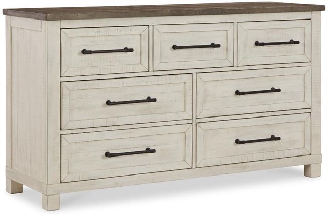 Benchcraft® Brewgan 5-Piece Two-Tone King Panel Storage Bed Set-2