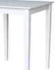 John Thomas Furniture® Dinning Essentials White Table with Shaker Legs-2