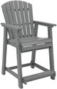Signature Design by Ashley® Sanctuary Beach Dark Gray Plastic Outdoor Bar Stool-0