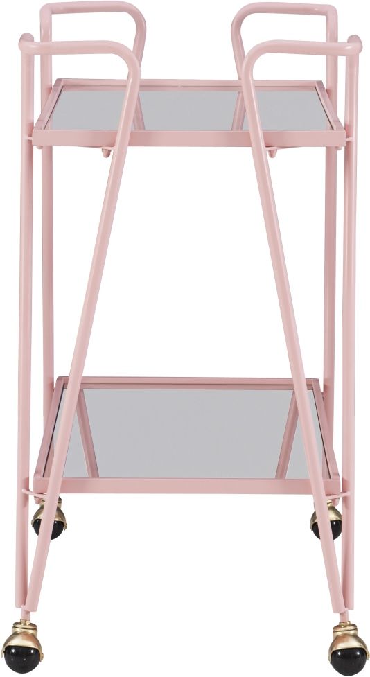 Linon Ellie Pink Bar Cart-3