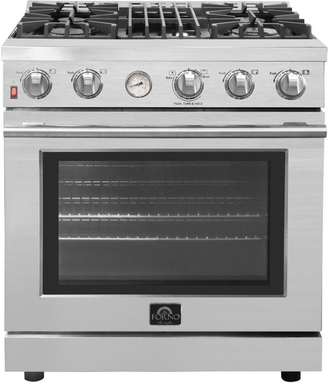 FORNO® Alta Qualita 30" Stainless Steel Freestanding Gas Range
