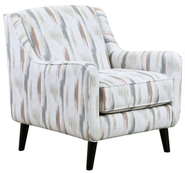 Fusion Furniture Charlotte Cremini Gray/White Accent Chair-0