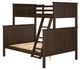 Linon Peyton Walnut Twin/Full Bunk Bed-0