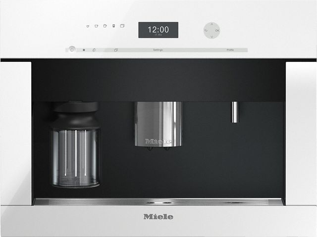 Miele 21.44" Built In Coffee Machine-Brilliant White-0