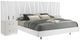 New Classic® Home Furnishings Europa Glossy White Queen Panel Bed with Nightstand-0