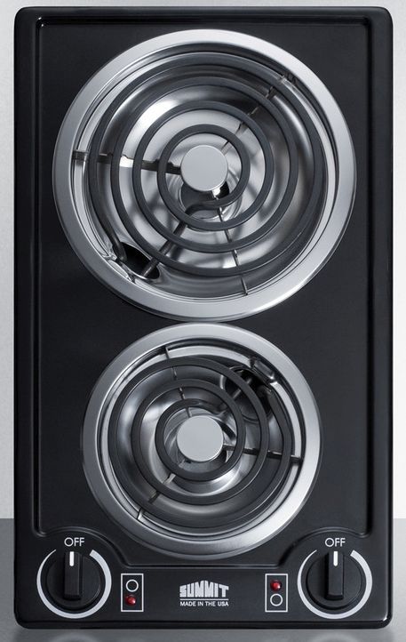 Summit® 12" Black Electric Cooktop-0