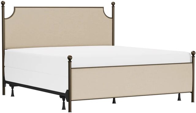 HH2 Home McArthur Beige/Bronze King Panel Bed-0