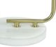 Monarch Specialties Inc. 20"H White Marble Table Lamp-2