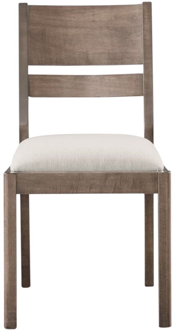 Bassett® Furniture Origins Spence Fog Dining Chair with Nomad Bone Upholstered Seat-1