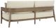 Signature Design by Ashley® Serene Bay Dark Brown/White Aluminum/Fabric Outdoor Sofa-3