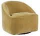 Jofran Inc. Lulu Gold Swivel Accent Chair-4