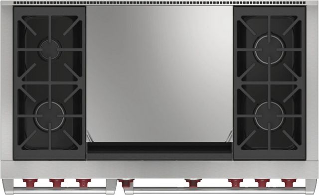 Wolf® 48" Stainless Steel Pro Style Dual Fuel Range-1