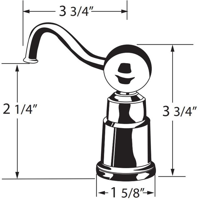 Rohl® Polished Chrome Soap and Lotion Dispenser-1