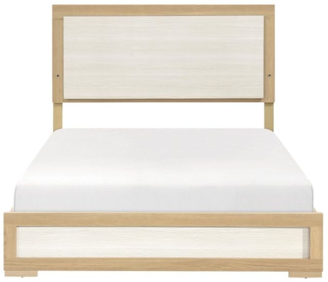 Homelegance® Sterling Natural/White Eastern King Panel Bed-2