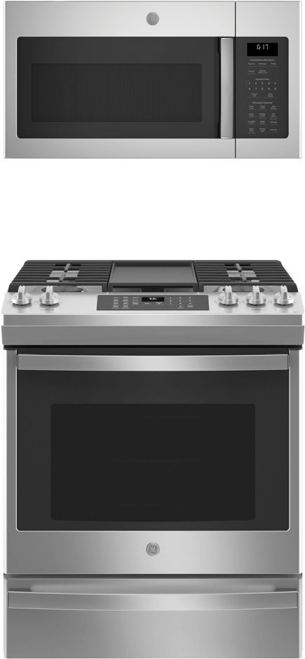 GE® 2 Piece Stainless Steel Kitchen Package-0