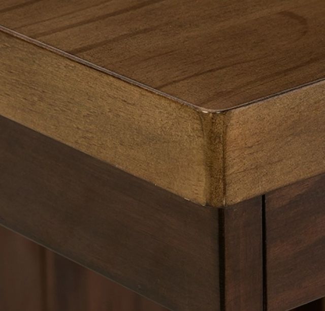 Signature Design by Ashley® Anixburg Light Brown Counter Extendable Dining Table with Dark Brown Base-4