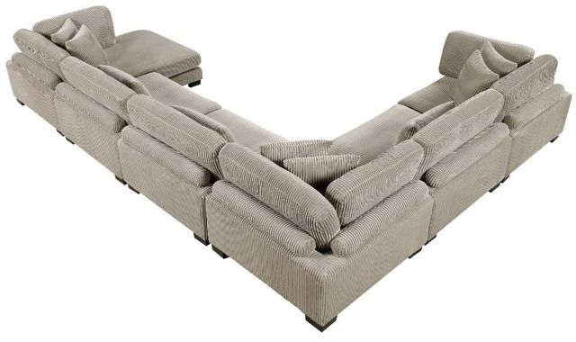 Homelegance® Traverse 6-Piece Taupe U-Shape Modular Sectional with Reversible Chaise-3