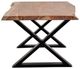 Porter International Designs Manzanita Natural Coffee Table with Black Metal Base-3