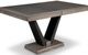 Handstone Customizable Portland Maple 48x96 Solid Top Metal “V” Pedestal Dining Table with 2x18” End Extensions-0