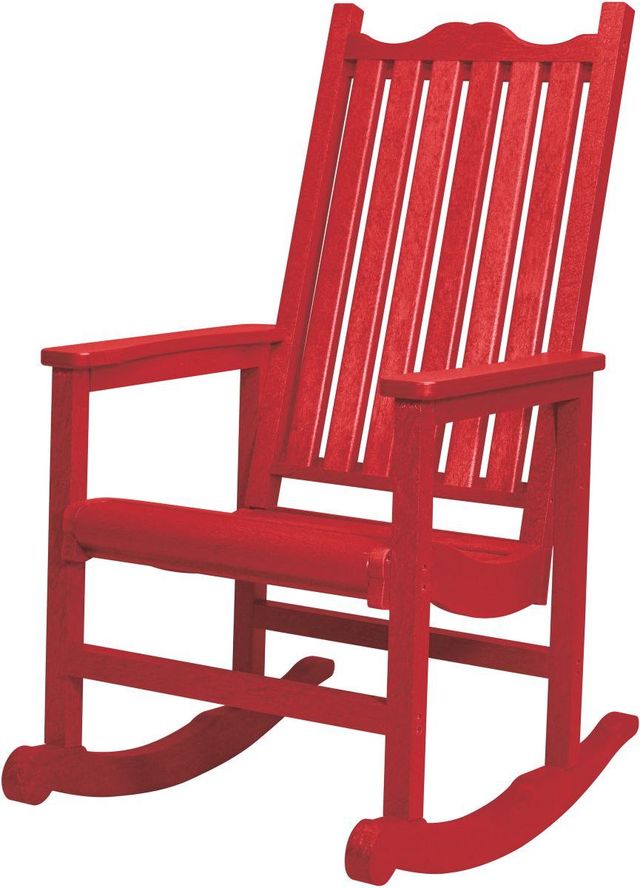 C.R. Plastic Generation Line Red Porch Rocker-1