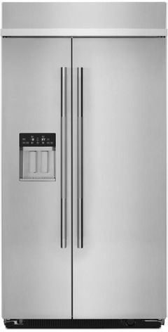 JennAir® Rise™ 42 in. 25.1 Cu. Ft. Stainless Steel Built In Counter Depth Side-by-Side Refrigerator