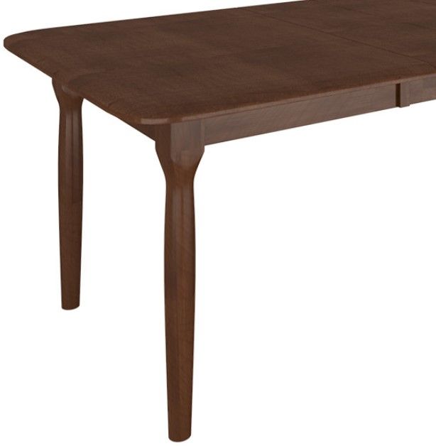 Country View Woodworking Customizable Hanover 48" Sap Cherry Top Dining Table with 2-Leaves and Brown Maple Legs-1