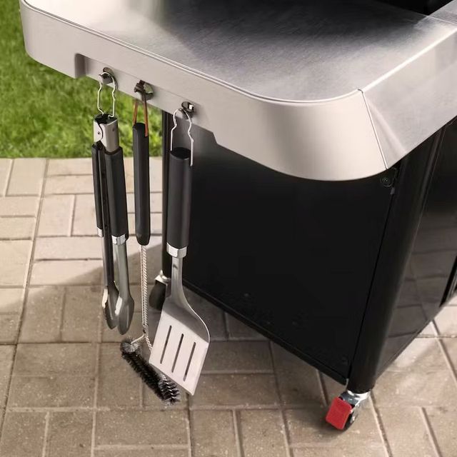 Weber® Grills® Genesis E-315 3-Burner Black Freestanding Liquid Propane Gas Grill-7