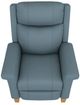 Best® Home Furnishings Customizable Prima Leather Power High Leg Recliner with Tilt Headrest and Honey Birch Legs-1