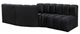 Meridian Furniture Arc 4-Piece Black Velvet Sectional-1