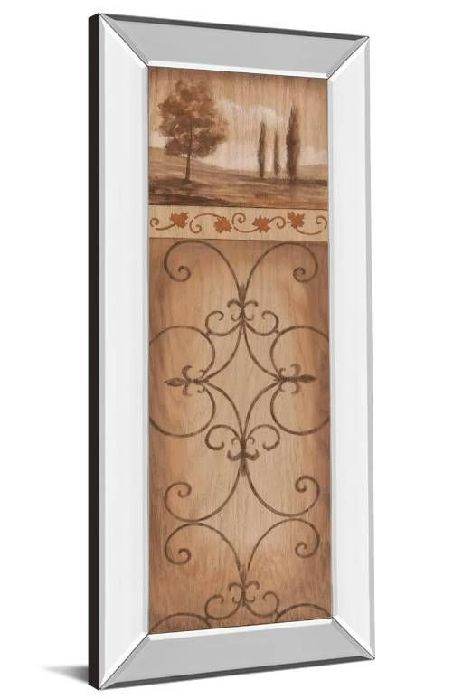 Classy Art Iron Landscape II Mirror Framed Wall Art-1