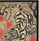 Stylecraft Tiger with Red Flowers Wall Art-1
