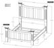 International Furniture Direct Madeira Brown Queen Panel Bed-2
