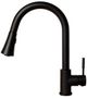 ZLINE Autograph Edition Matte Black Edison Pull Down Single Handle Kitchen Faucet-1