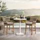 Classic Home Paulina White Concrete Outdoor Counter Table-3