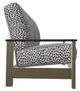 Telescope Casual Leeward Agra Classic/Beachwood Fabric/Polymer Outdoor Cushion Three-Seat Sofa with Chestnut Rustic Polymer Arms-2