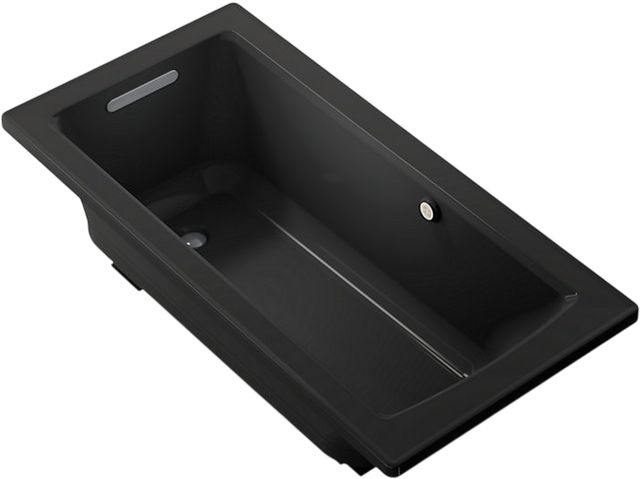 KOHLER® Archer® Black 60" x 30" Drop-In Heated Bubble Massage™ Air Bath-0