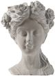 A & B Home Whitewash Stone Bust Planter-0
