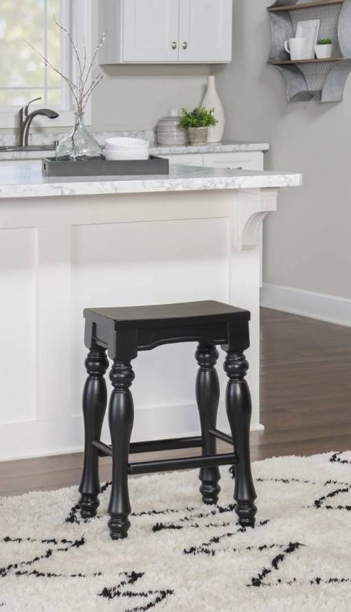 Powell® Pennfield  Black Counter Stool-2