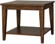 Liberty Furniture Lake House Rustic Brown Oak Square Lamp Table-1
