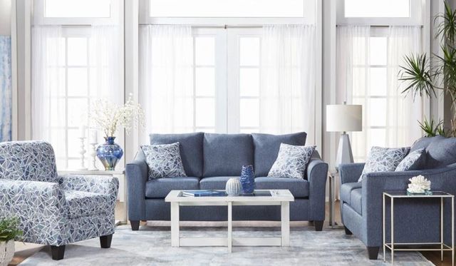 Hughes Furniture® 1250 Becker Cobalt New Sofa-1