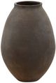 Dovetail Furniture Charon Brown 9" Cement Outdoor Vase-0