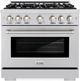 ZLINE Select 36" Stainless Steel Pro Style Gas Range-0