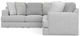Jackson Furniture Logan 2-Piece Gray L-Shape Sectional-1