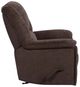 Flexsteel® Customizable Plush Fabric Manual Gliding Recliner-4